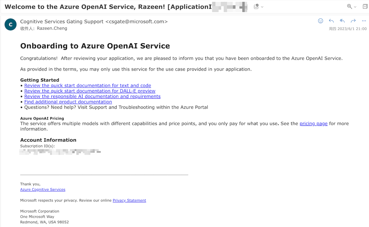 Azure OpenAI API 申请和使用 20