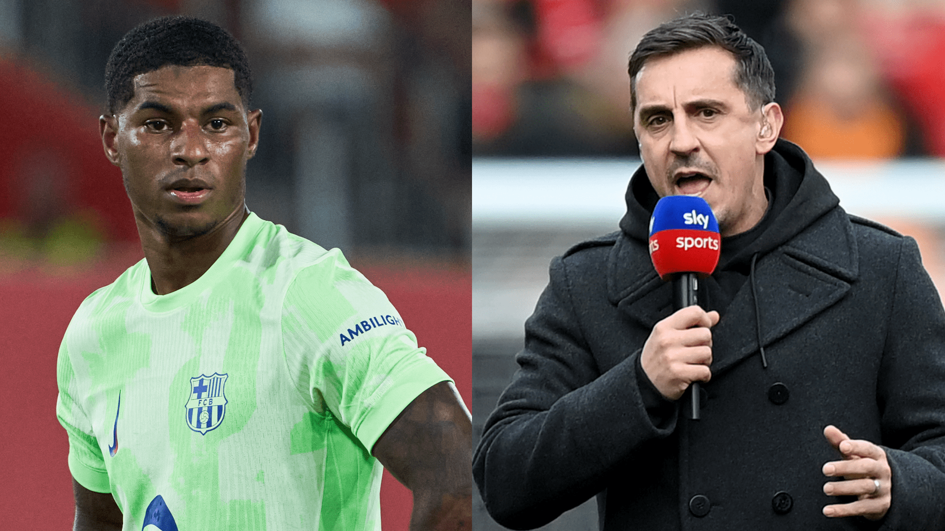 Gary Neville Urges Marcus Rashford to Focus on Barcelona in Response to His Manchester United Criticism