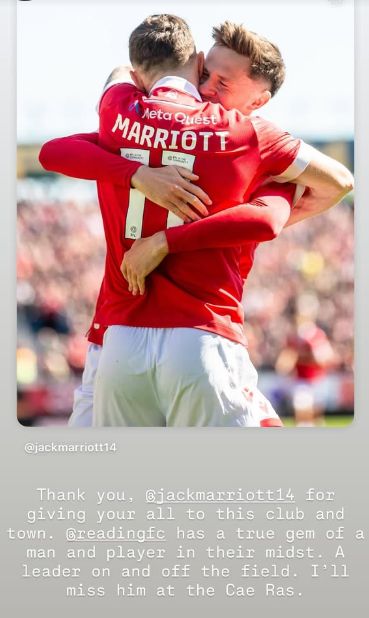 Ryan Reynolds sends emotional message to 'true gem' Jack Marriott as Wrexham striker completes transfer to Reading