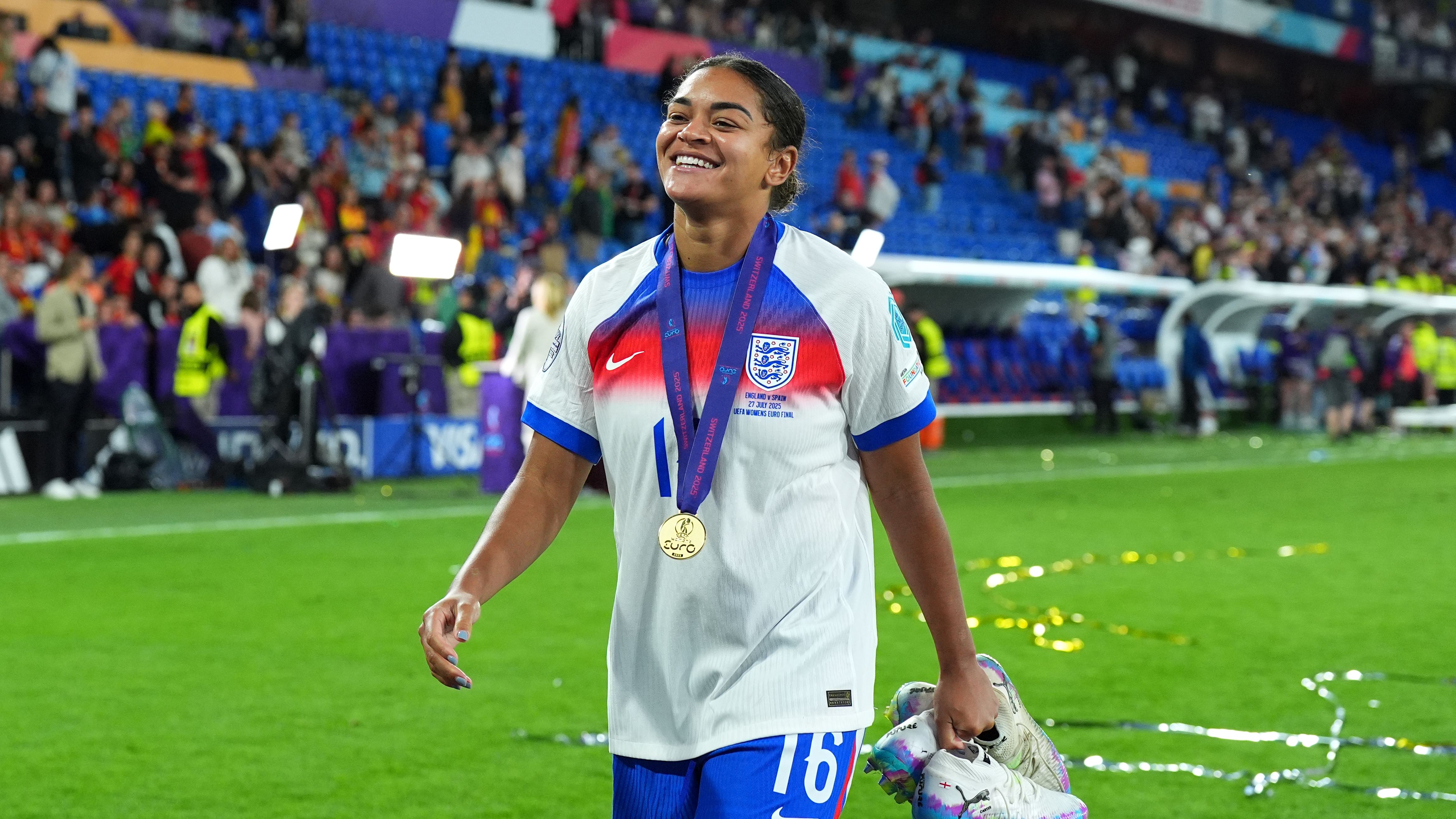 Man arrested over racially abusive messages sent to Lionesses star Jess Carter during Euro 2025