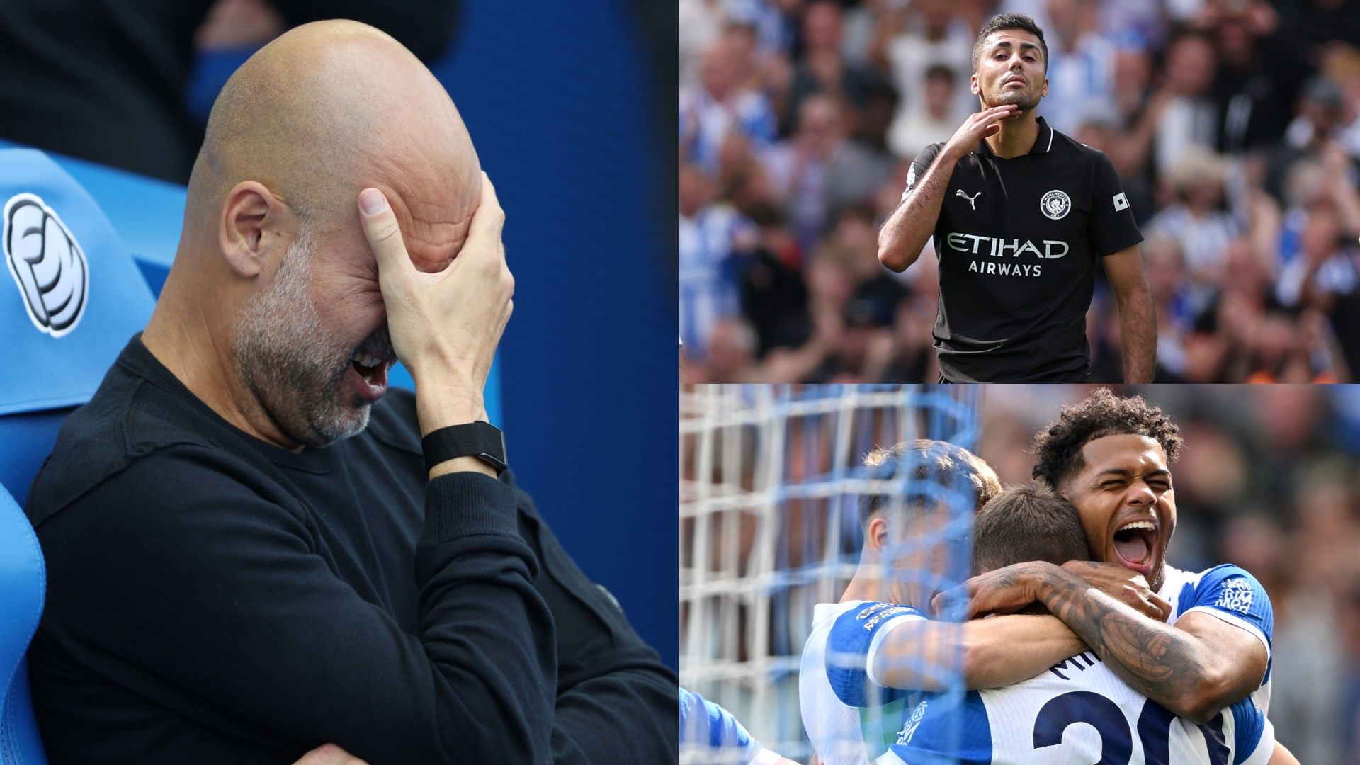 Man City player ratings vs Brighton: New season, same problems for Pep Guardiola as Rodri's return to the Premier League line up fails to inspire Cityzens in another damaging defeat