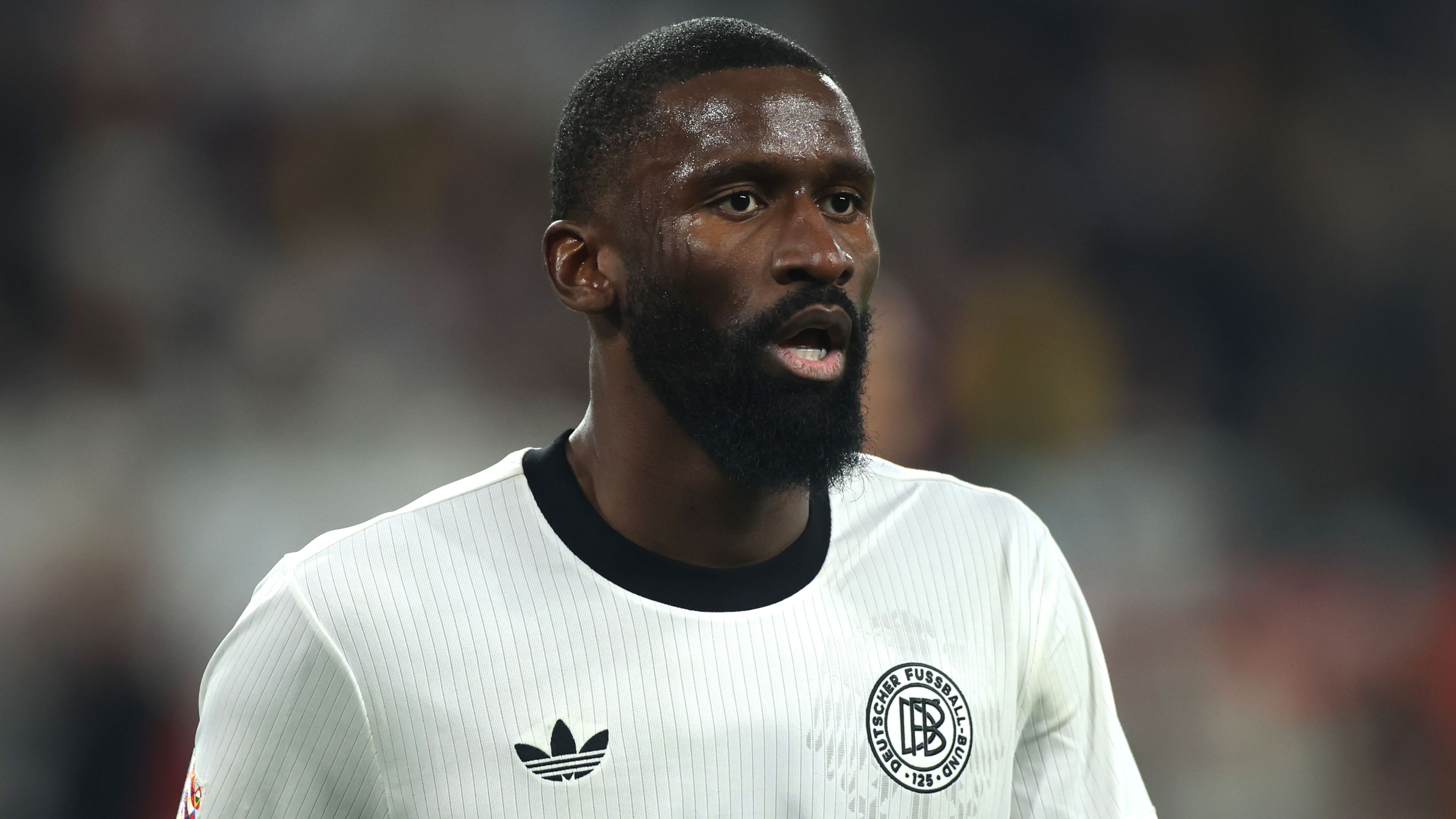 Revealed: Angry Antonio Rudiger's emotional plea to Germany team-mates in dressing room after shocking loss to Slovakia in World Cup qualifying opener