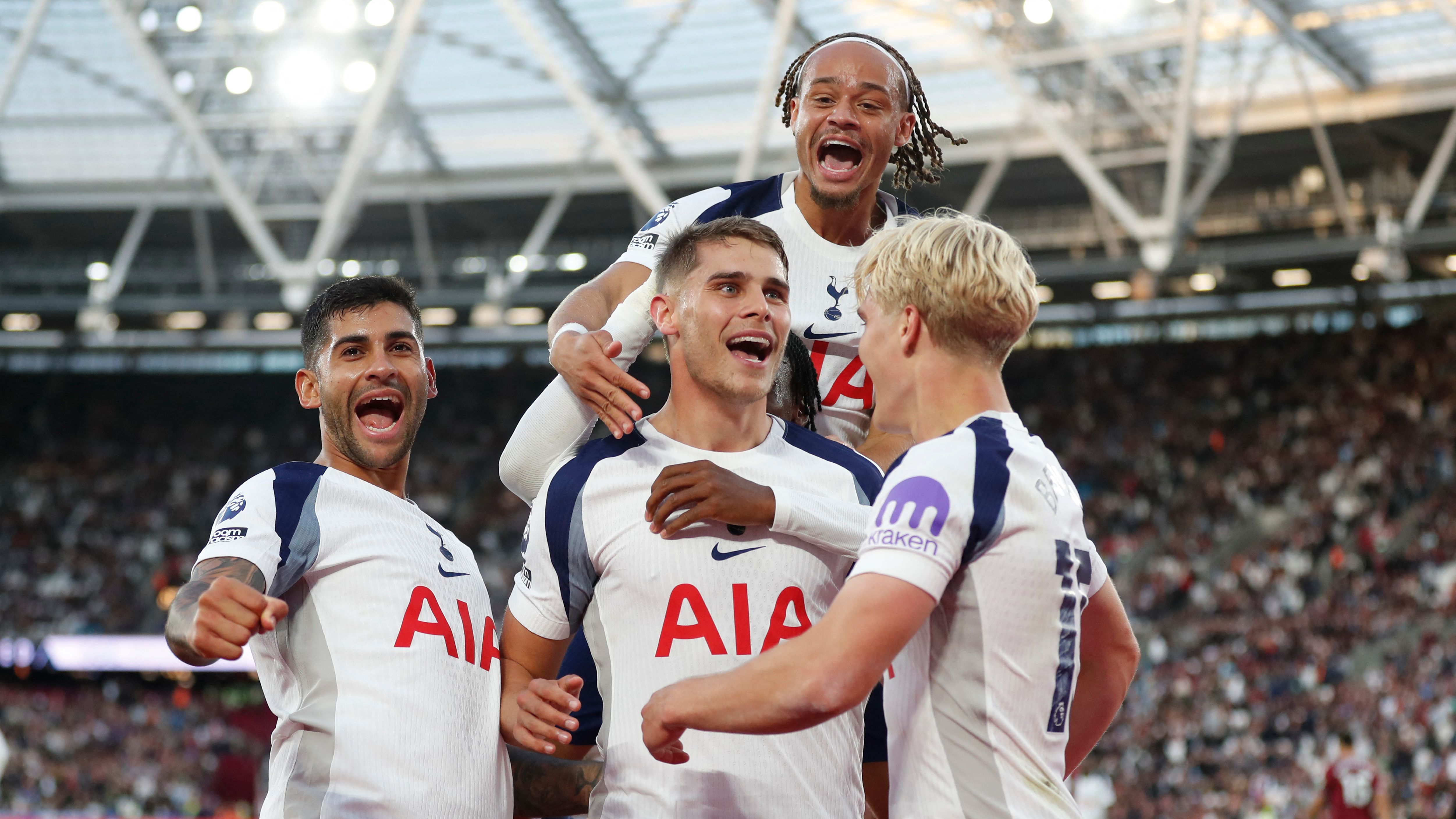 Lucas Bergvall becomes second-youngest Spurs player ever to score and assist in a Premier League game after starring role in thumping of West Ham