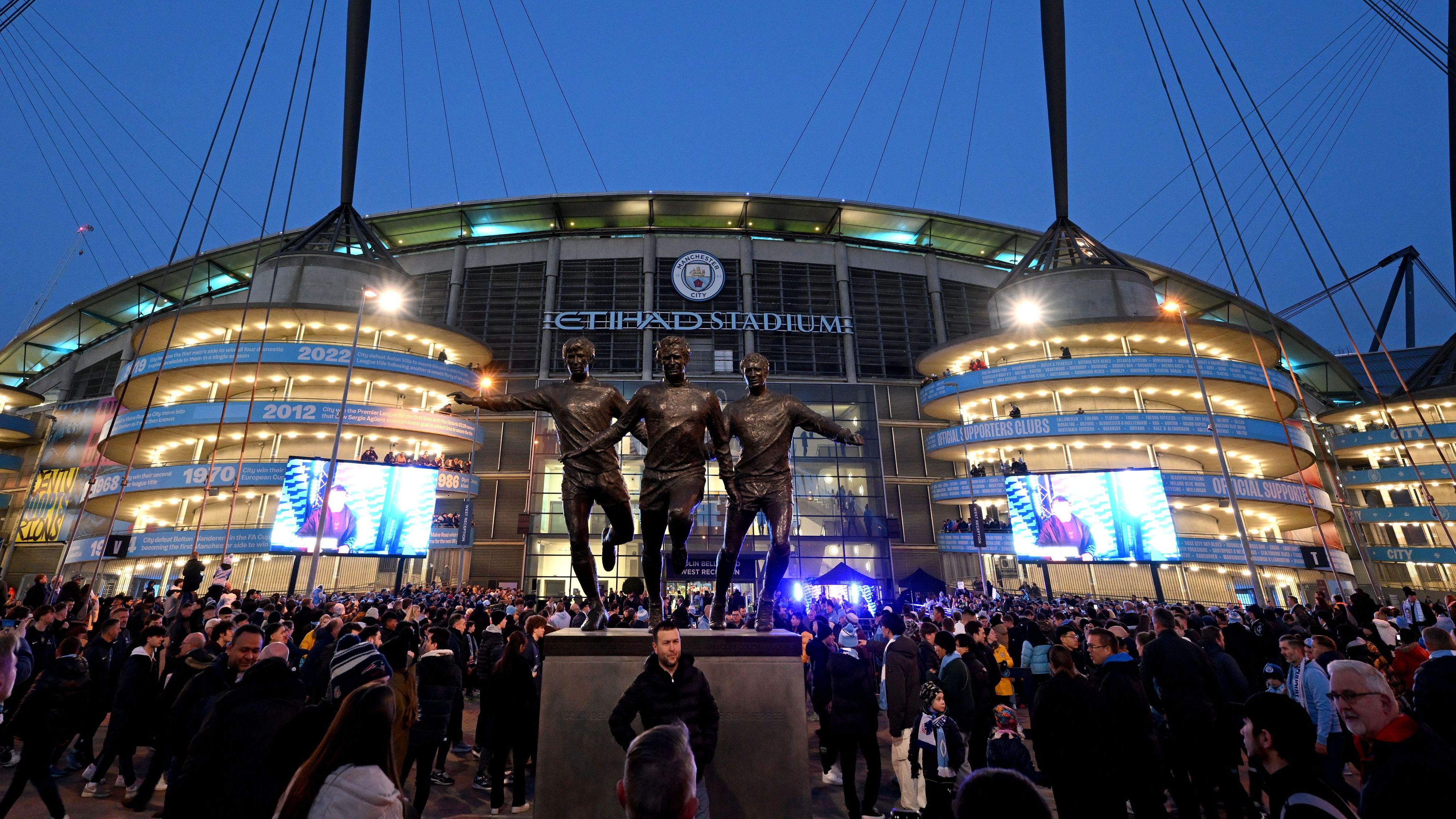 Man City worker 'removed' after being spotted wearing Man Utd shirt while serving pints on derby day at the Etihad Stadium