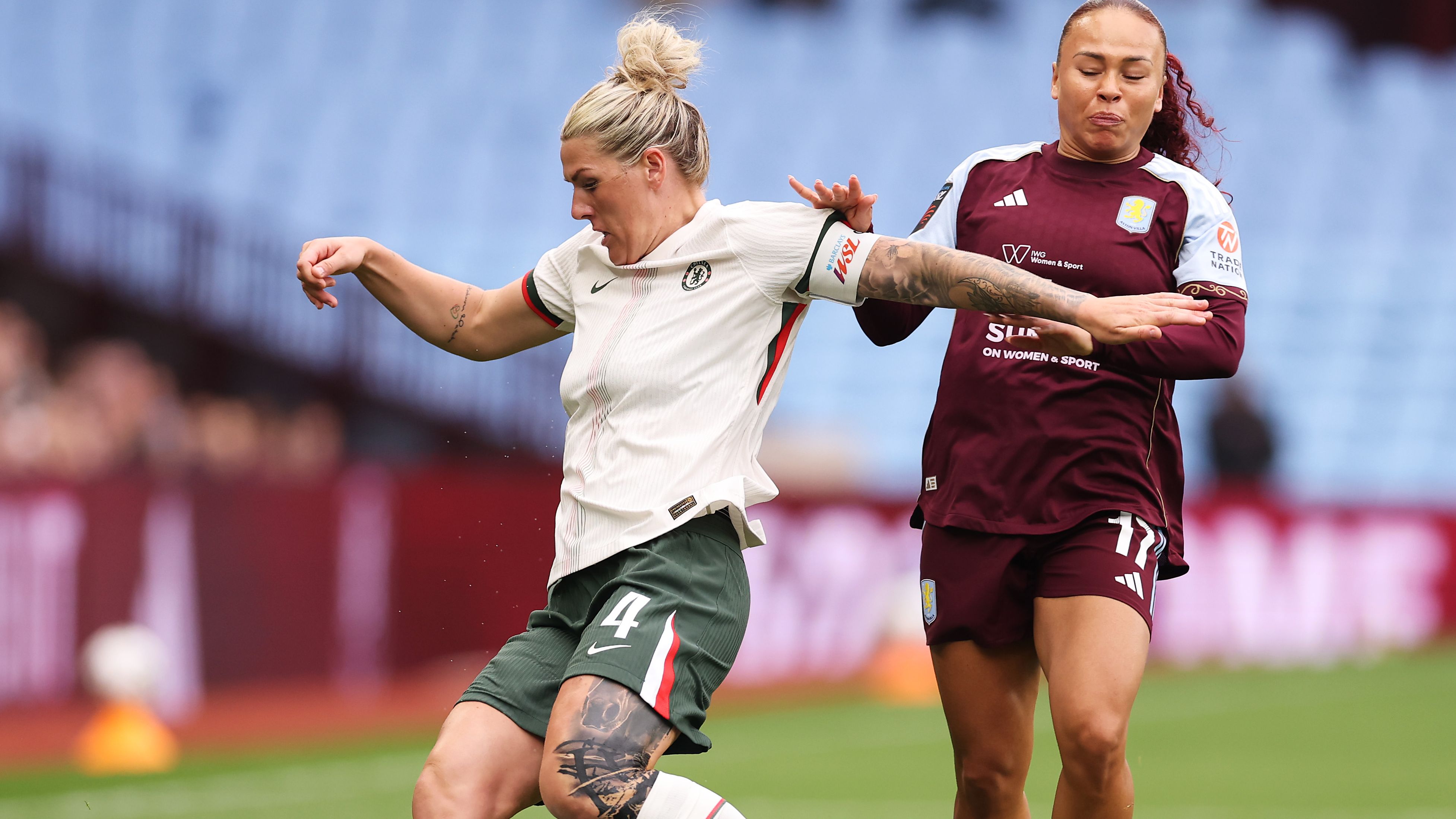 Chelsea women's player ratings vs Aston Villa: Hannah Hampton is at again! England goalkeeper's heroics help keep Blues perfect in WSL as Sam Kerr makes goal-scoring return and USWNT star Alyssa Thompson enjoys strong debut